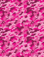 Camo Notebook: Magenta Rosewood Camouflage, 144 Pages