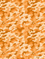 Camo Notebook: Orange Camouflage, 144 Pages