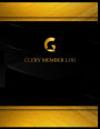 Clergy Member Log (Log Book, Journal - 125 pgs, 8.5 X 11 inches): Clergy Member Logbook (Black cover, X-Large)