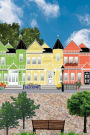 Colorful Row Houses Illustration Journal: 150 Page Lined Notebook/Diary