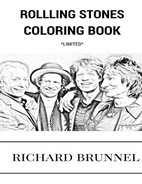 Rolling Stones Coloring Book: English Blue Masters and Rock and Roll