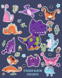 Sticker Album For Boys: Blank Sticker Book, 8 x 10, 64 Pages