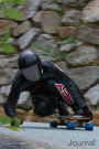 Journal: Two Male Longboard Racers: Two Longboard Racing Men Blank Lined Journal