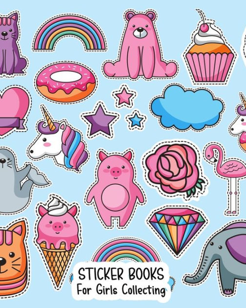 Sticker Books For Girls Collecting Blank Permanent Sticker Book by