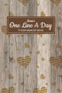 Mom's One Line A Day 5 Year Memory Book: 5 Years Of Memories, Blank Date No Month