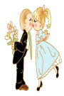 Wedding Journal Cute Couple Kissing: (Notebook, Diary, Blank Book)