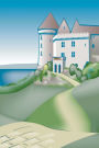 Journal Castle Drawing Lake Stone Road Fairy Tale Medieval Historical: (Notebook, Diary, Blank Book)
