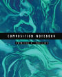 Composition Notebook: Turquoise Marble Notebook (8.5x11 inches Large)