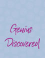Genius Discovered: Lined Notebook with Blue Orb Cover: Lined 8.5x11 Notebook to Keep Track of Ideas, Stories, or Journaling. Better Than