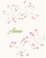 Anna: Botanical Print Personalized Journal/Notebook/Diary
