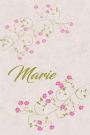 Marie: Botanical Print Personalized Journal/Notebook/Diary