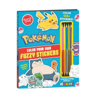 Pokémon Color Your Own Fuzzy Stickers