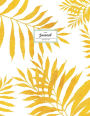 Lined Journal - Gold Palm Leaf: Notebook 8.5 X 11