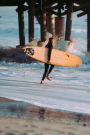 A Person, a Surfboard, and a Beautiful Morning at the Beach Journal: 150 Page Lined Notebook/Diary