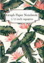 Graph Paper Notebook: Beautiful Flowers: Graph paper, 1/2