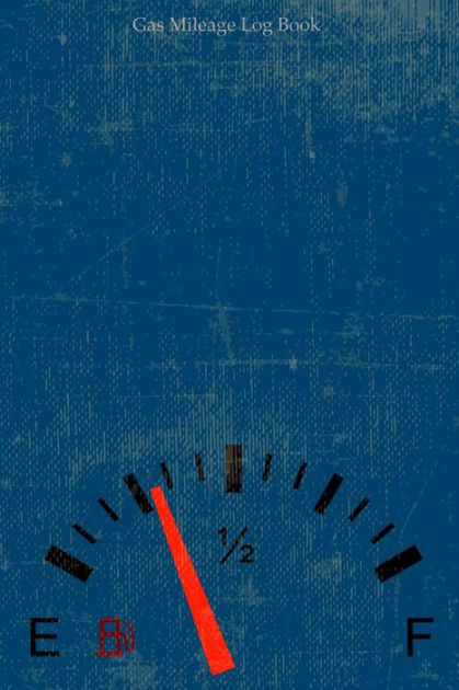 get gas mileage log book vehicle maintenance tracker blue car