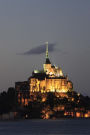 Mount Saint-Michel Island Monastery at Dusk Normandy France Journal: 150 Page Lined Notebook/Diary