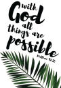 with God all things are possible matthew 19: 26: 120 Pages of 7