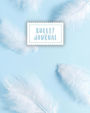 Bullet Journal: Soft Blue Feather Journal 150 Dot Grid Pages (size 8x10 inches) with Bullet Journal Sample Ideas