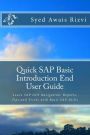 Quick SAP Basic Introduction End User Guide: Learn SAP GUI Navigation, Reports, Tips and Tricks with Basic SAP Skills