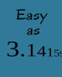 Easy as 3.14: 8 x 10 Notebook - Blank Sketchbook or Math Notebook to Write In