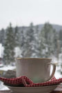 A Cup of Tea and a Mountain View Journal: 150 Page Lined Notebook/Diary