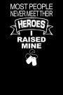 Most People Never Meet Their Heroes I Raised Mine: A Journal For Military Parents Sharing Thoughts