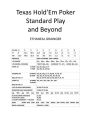 Texas Hold'Em Poker Standard Play and Beyond
