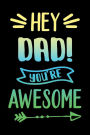 Hey Dad! You're Awesome: Fathers Day Notebook V5