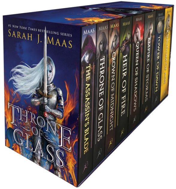 sarah j maas throne of glass paperback set