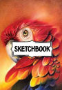 Sketchbook: multi colored parrot VoL.3: 120 Pages of 7