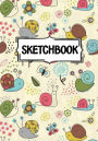 Sketchbook: Snails and butterflies: 120 Pages of 7