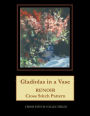 Gladiolas in a Vase: Renoir cross stitch pattern