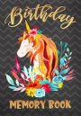 Birthday Memory Book: Birthday Book Journal, Birthday Journal Notebook For Birthday Wishes, Messages & Doodling, 7