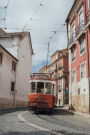 A Street Car in a Narrow Alley in Lisbon, Portugal Journal: Take Notes, Write Down Memories in this 150 Page Lined Journal