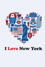 I Love America: 120 pages Cream Paper Compact 6