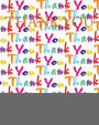 Thank You: Blank Journal ruled with lines