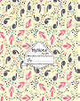 Notebook: My Note My Idea ,8 x 10, 110 pages: Geometric White