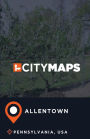 City Maps Allentown Pennsylvania, USA