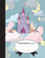 Composition Notebook, 8.5 x 11, 110 pages: Fairytale-castle: (School Notebooks)