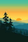 Chase the Setting Sun Notebook: Blank Journal Diary Log
