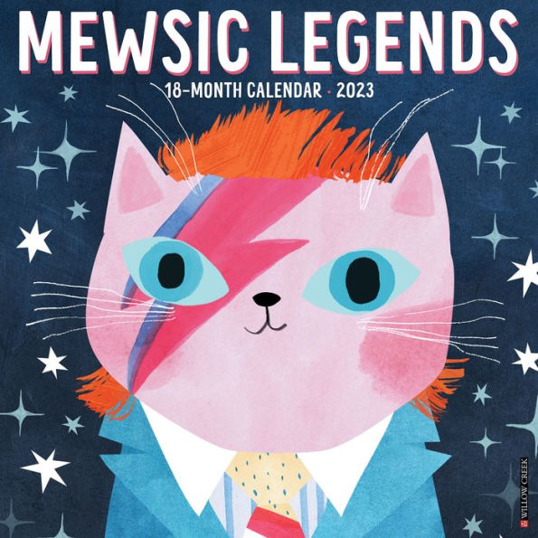 Mewsic Legends 2023 Wall Calendar by Angie Rozelaar Barnes & Noble®