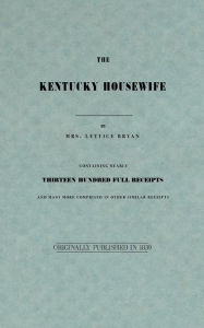 Title: Kentucky Housewife, Author: Lettice Bryan