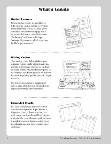 Write a Super Sentence, Grade 1 - 3 Teacher Resource