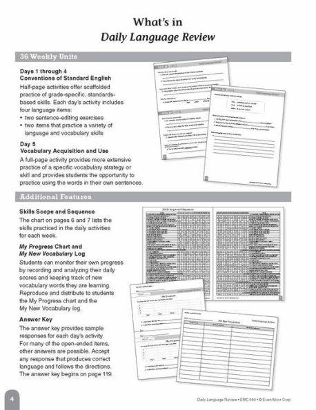 Daily Language Review, Grade 5 Teacher Edition