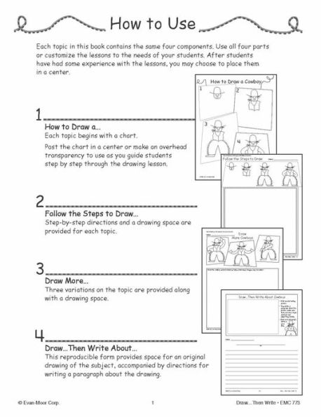 Draw.Then Write, Grade 4 - 6 Teacher Resource