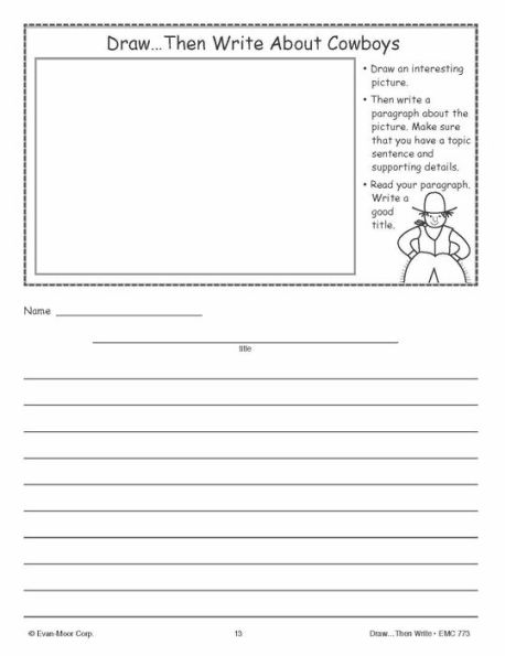 Draw.Then Write, Grade 4 - 6 Teacher Resource