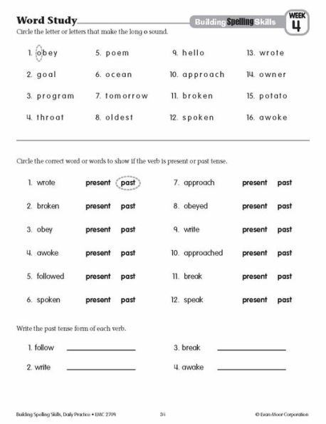 Building Spelling Skills Grade 5