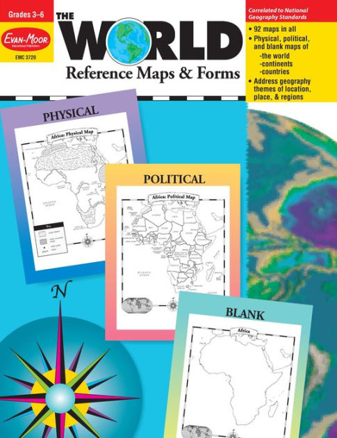 by　World　Barnes　Corporation,　Paperback　Evan-Moor　Maps　Reference　Resource　Teacher　Grade　Forms,　The　Noble®