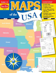 Title: Maps of the USA, Grade 1 - 6 Teacher Resource, Author: Evan-Moor Corporation